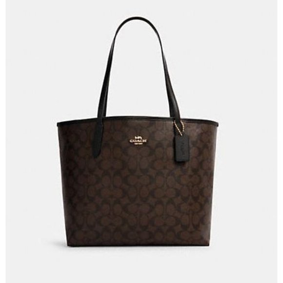 Coach Bag--City Tote in Signature Canvas - Picture 1 of 4
